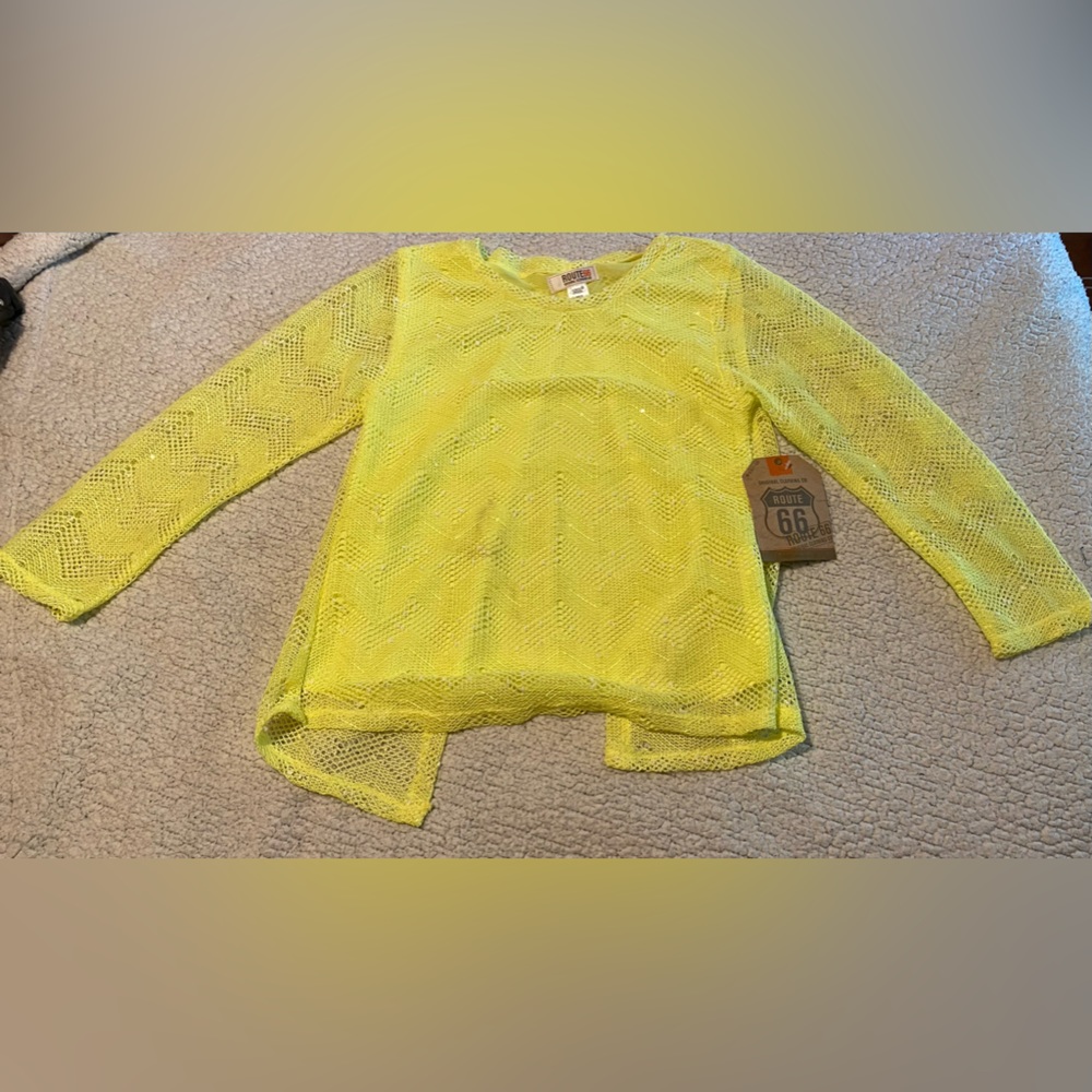 Girls Route 66 Neon Knitted Long Sleeve Blouse | NWT | L(10-12)